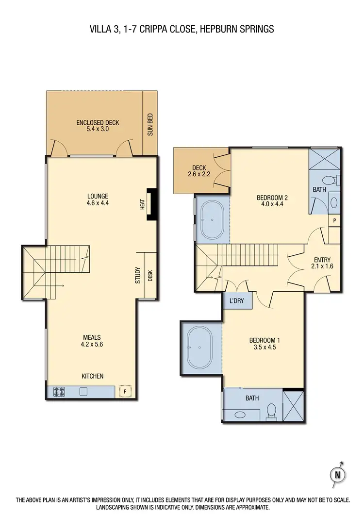 Floorplan of Homely house listing, 3 Crippa Close, Hepburn Springs VIC 3461