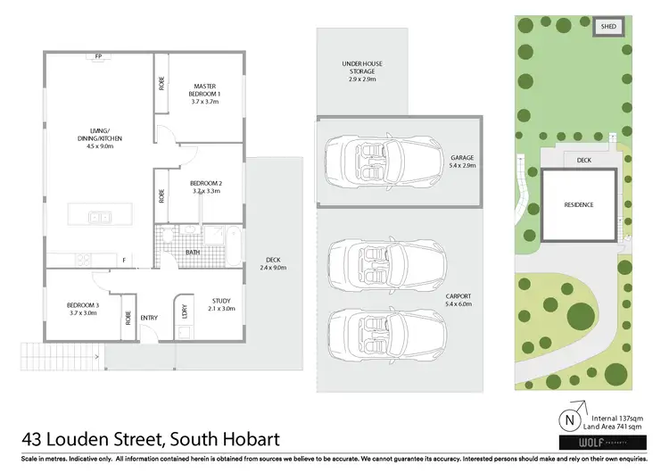 Floorplan of Homely house listing, 43 Louden Street, South Hobart TAS 7004