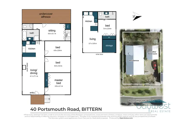 Floorplan of Homely house listing, 40 Portsmouth Road, Bittern VIC 3918