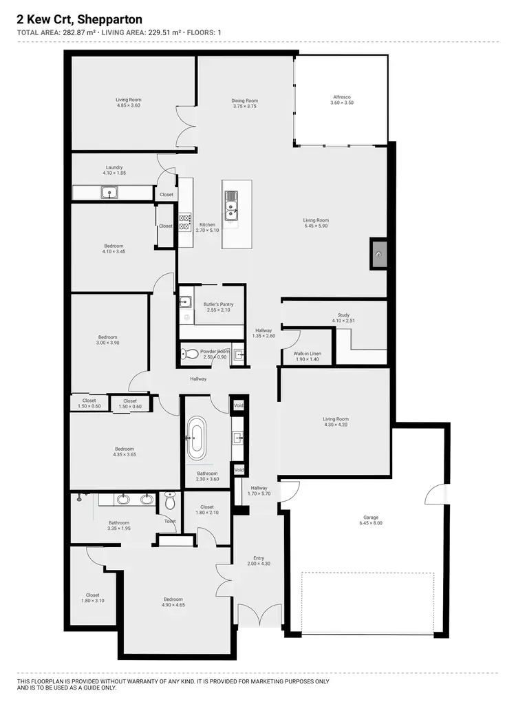 Floorplan of Homely house listing, 2 Kew Court, Shepparton VIC 3630