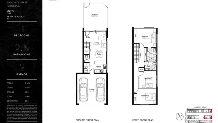 Floorplan of Homely townhouse listing, 22/18 Cornelius Street, Coombs ACT 2611