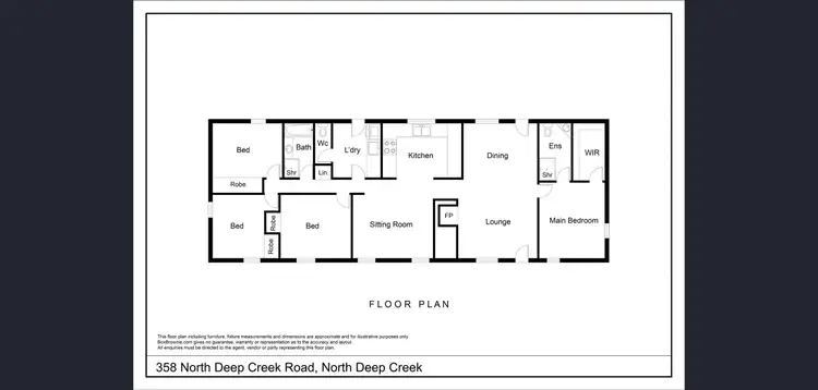 Floorplan of Homely house listing, 358 North Deep Creek Road, North Deep Creek QLD 4570