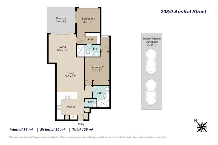 Floorplan of Homely unit listing, 208/9 Austral Street, St Lucia QLD 4067