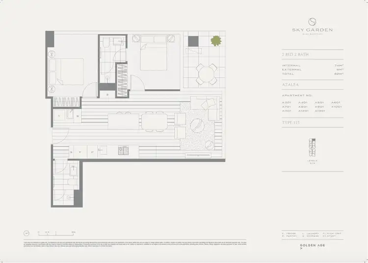 Floorplan of Homely apartment listing, 401/25 OSullivan Road, Glen Waverley VIC 3150