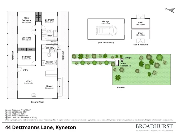 Floorplan of Homely house listing, 44 Dettmanns Lane, Kyneton VIC 3444