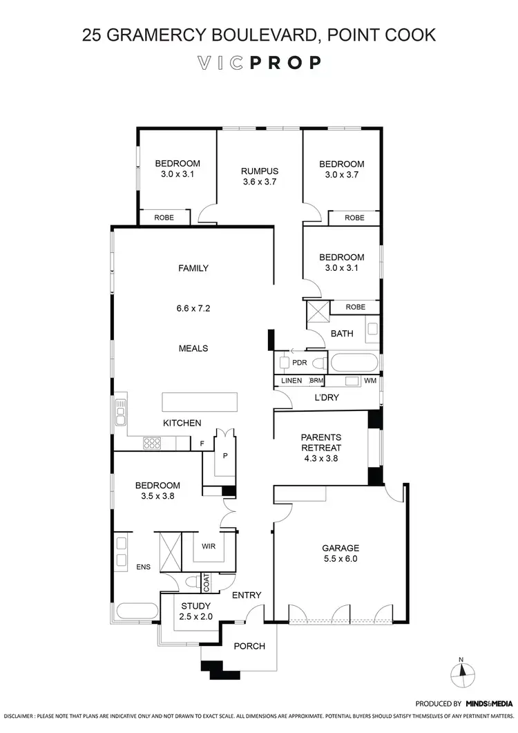 Floorplan of Homely house listing, 25 Gramercy Boulevard, Point Cook VIC 3030