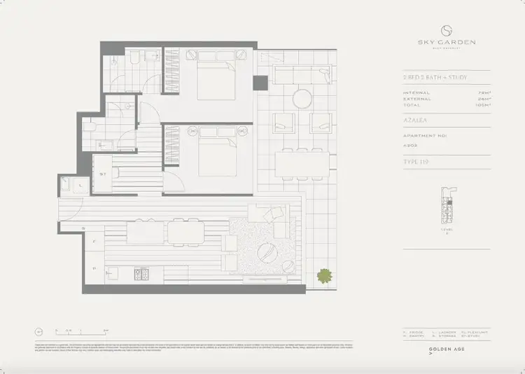 Floorplan of Homely apartment listing, 202/25 Osullivan Road, Glen Waverley VIC 3150