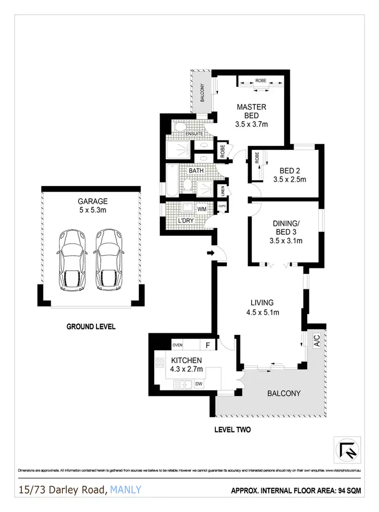 Floorplan of Homely apartment listing, 15/73 Darley Road, Manly NSW 2095