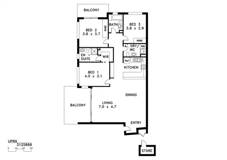 Floorplan of Homely unit listing, 91/5 Michie Court, Bayview NT 820