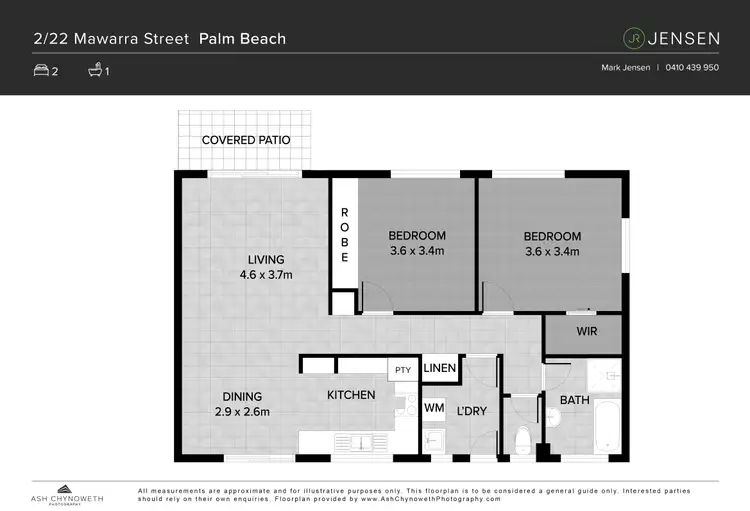Floorplan of Homely unit listing, 1/22 Mawarra Street, Palm Beach QLD 4221