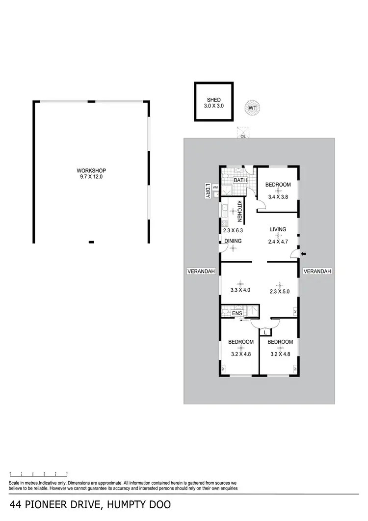 Floorplan of Homely house listing, 44 Pioneer Drive, Humpty Doo NT 836