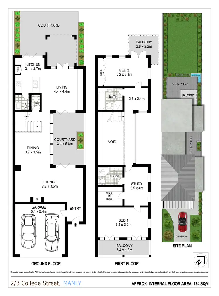 Floorplan of Homely house listing, 2/3 College Street, Manly NSW 2095