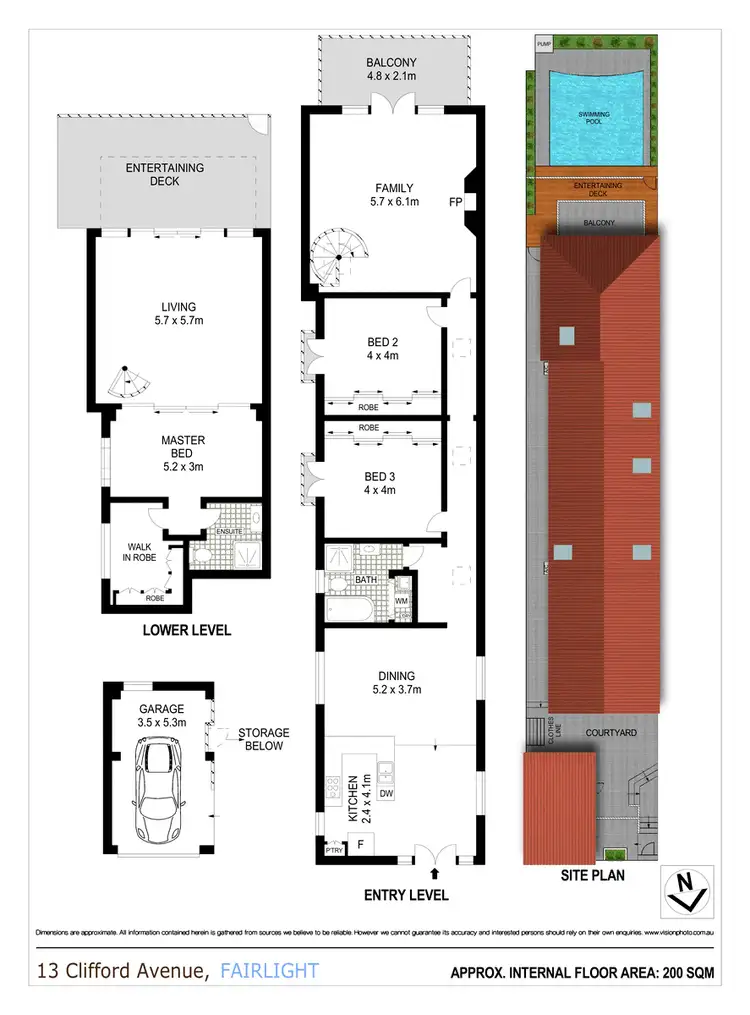 Floorplan of Homely house listing, 13 Clifford Avenue, Fairlight NSW 2094