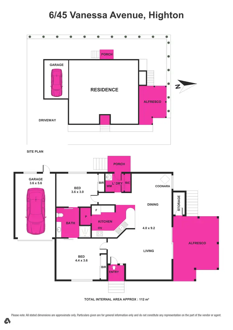 Floorplan of Homely unit listing, 6/45 Vanessa Avenue, Highton VIC 3216