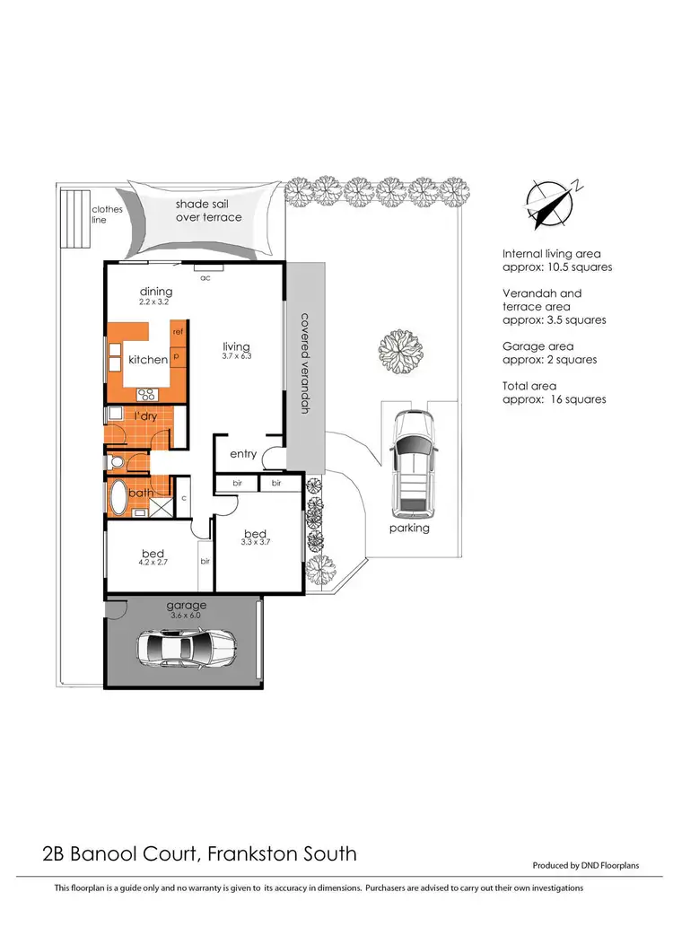 Floorplan of Homely unit listing, 2B Banool Court, Frankston South VIC 3199