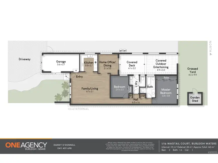 Floorplan of Homely house listing, 1/16 Wagtail Court, Burleigh Waters QLD 4220
