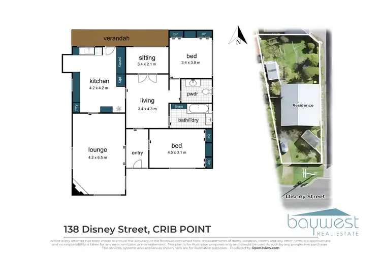 Floorplan of Homely house listing, 138 Disney Street, Crib Point VIC 3919