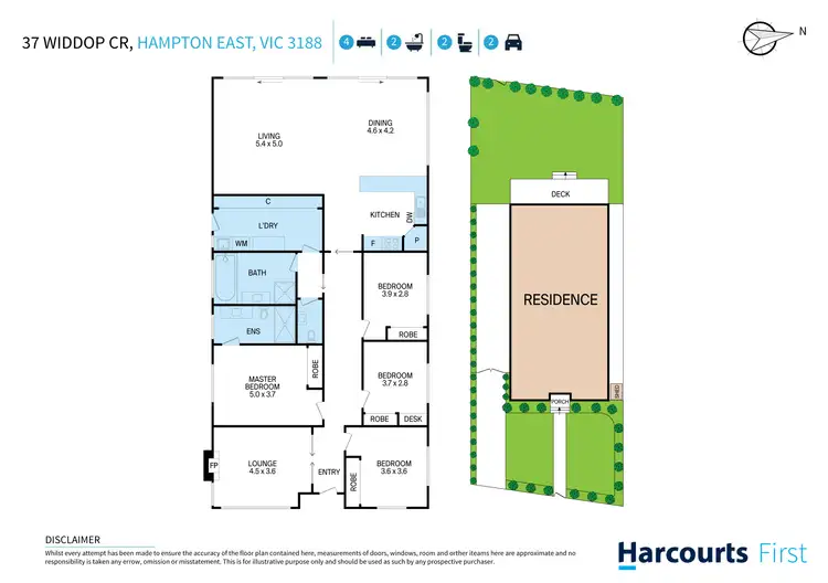 Floorplan of Homely house listing, 37 Widdop Crescent, Hampton East VIC 3188