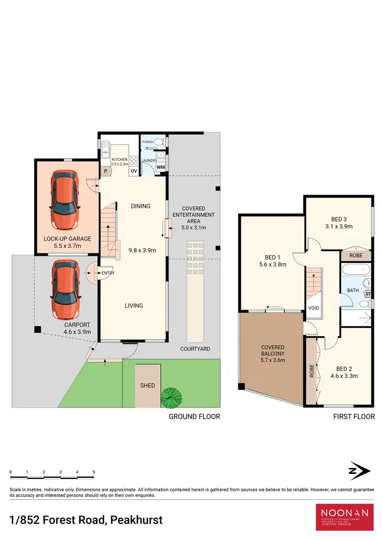 Floorplan of Homely townhouse listing, 1/852 Forest Road, Peakhurst NSW 2210