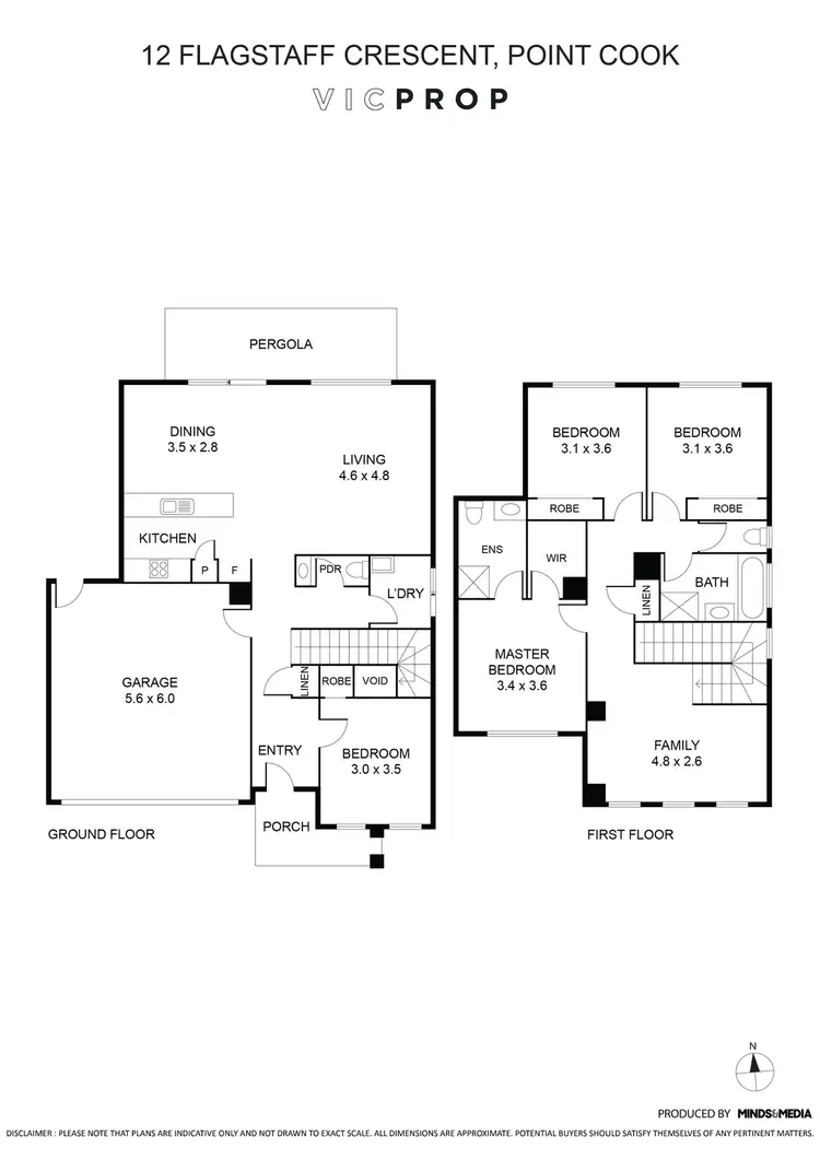 Floorplan of Homely house listing, 12 Flagstaff Crescent, Point Cook VIC 3030