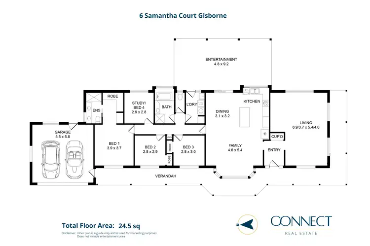 Floorplan of Homely house listing, 6 Samantha Court, Gisborne VIC 3437