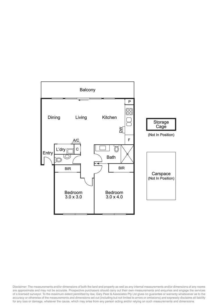 Floorplan of Homely apartment listing, 12/2 Thistle Grove, Highett VIC 3190