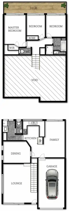 Floorplan of Homely townhouse listing, 63 Jemalong Street, Duffy ACT 2611