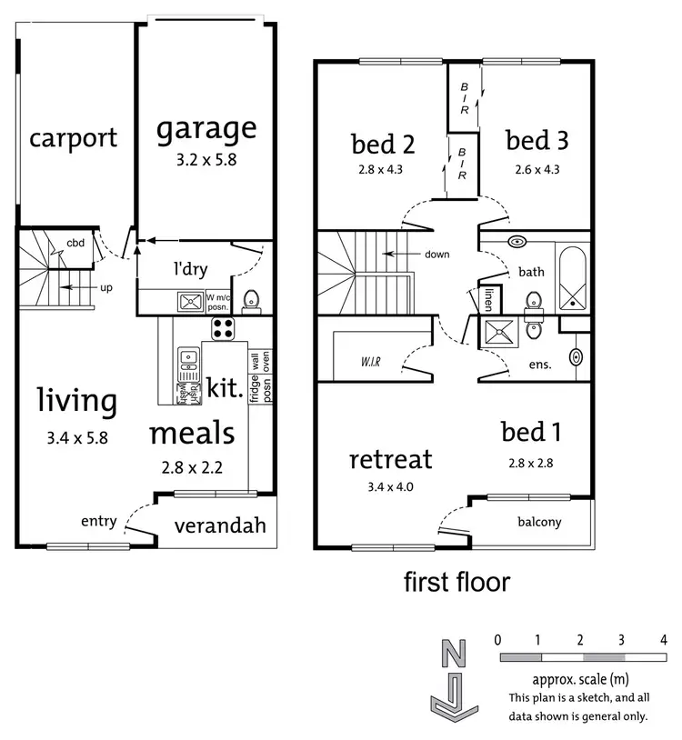 Floorplan of Homely townhouse listing, 4/2A Bellevue Avenue, Doncaster East VIC 3109