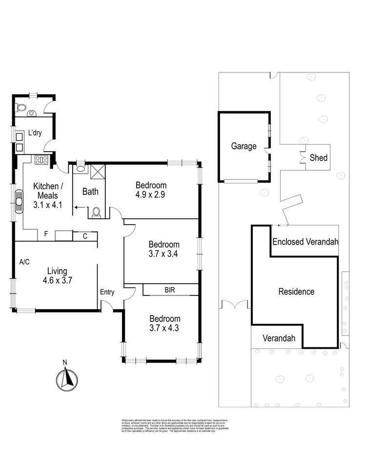 Floorplan of Homely house listing, 70 McMahon Road, Reservoir VIC 3073