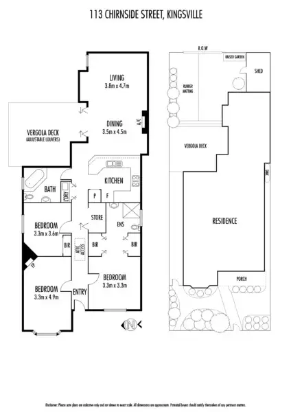 Floorplan of Homely house listing, 113 Chirnside Street, Kingsville VIC 3012