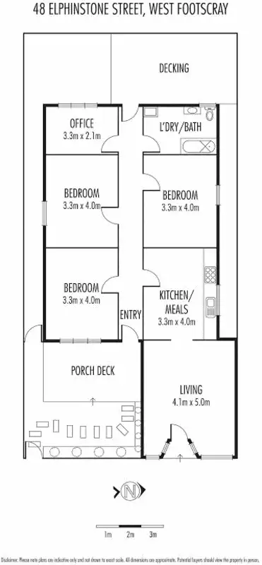 Floorplan of Homely house listing, 48 Elphinstone Street, West Footscray VIC 3012
