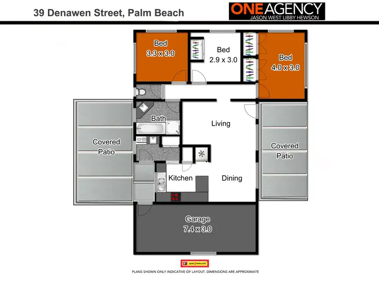 Floorplan of Homely house listing, 39 Denawen Street, Palm Beach QLD 4221