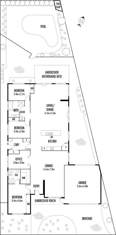 Floorplan of Homely house listing, 2 Paas Place, Williamstown VIC 3016