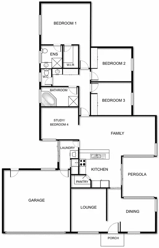 Floorplan of Homely house listing, 33 Marchant Circuit, Dunlop ACT 2615