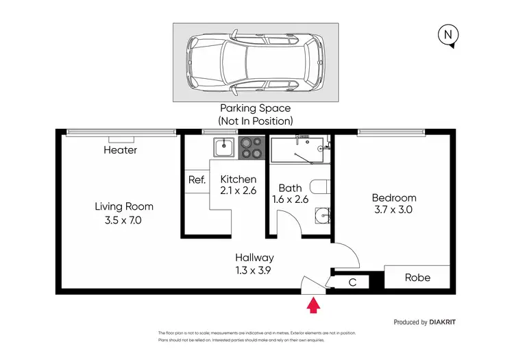 Floorplan of Homely apartment listing, 30/37 Hotham Street, St Kilda East VIC 3183