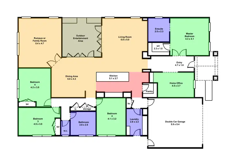 Floorplan of Homely house listing, 9 Baxter Street, Miners Rest VIC 3352