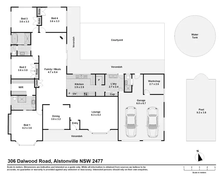 Floorplan of Homely rural property listing, 306 Dalwood Road, Dalwood NSW 2477