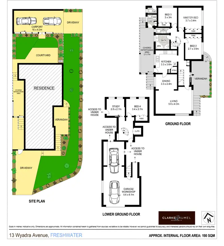 Floorplan of Homely house listing, 13 Wyadra Avenue, Freshwater NSW 2096