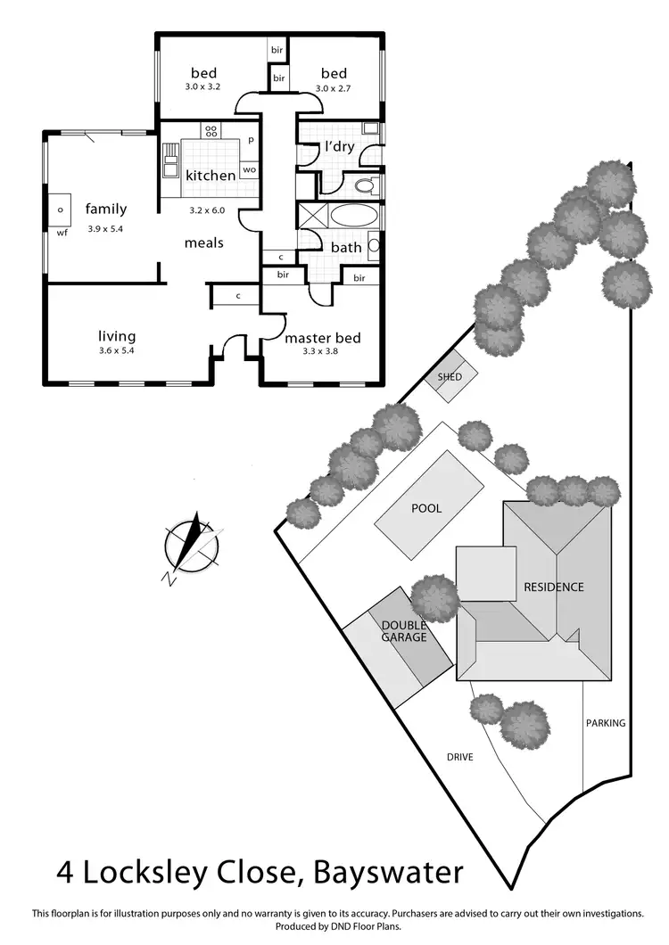 Floorplan of Homely house listing, 4 Locksley Close, Bayswater VIC 3153