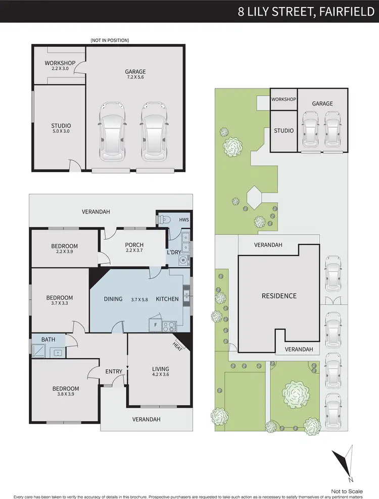 Floorplan of Homely house listing, 8 Lily Street, Fairfield VIC 3078
