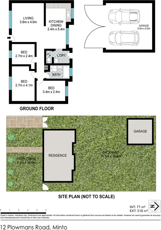 Floorplan of Homely house listing, 12 Plowman Road, Minto NSW 2566