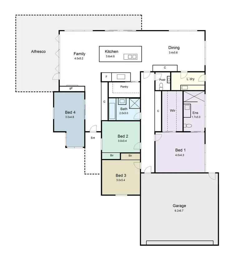 Floorplan of Homely house listing, 200a Burnbank Street, Lake Wendouree VIC 3350