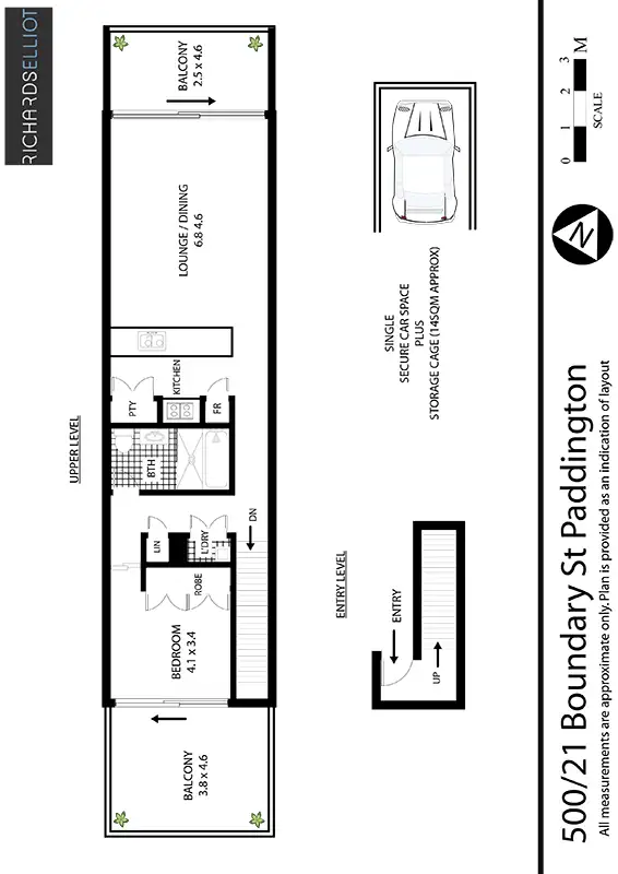 Floorplan of Homely apartment listing, 500/21 Boundary Street, Darlinghurst NSW 2010