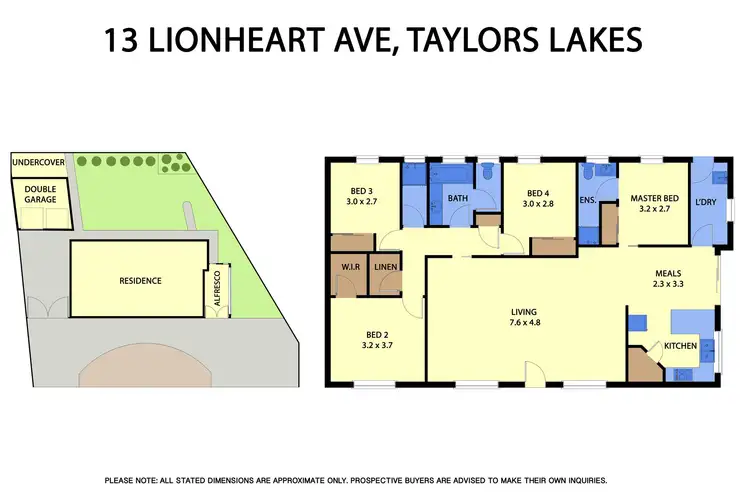 Floorplan of Homely house listing, 13 Lionheart Avenue, Taylors Lakes VIC 3038