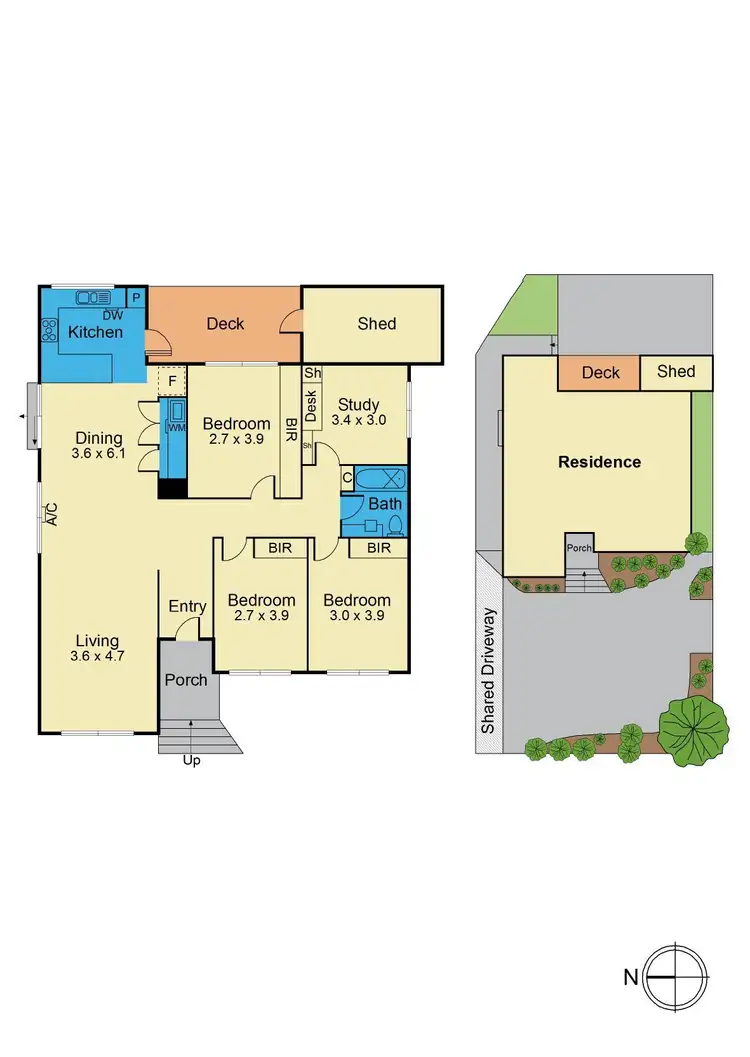 Floorplan of Homely unit listing, 1/235 Springvale Road, Nunawading VIC 3131