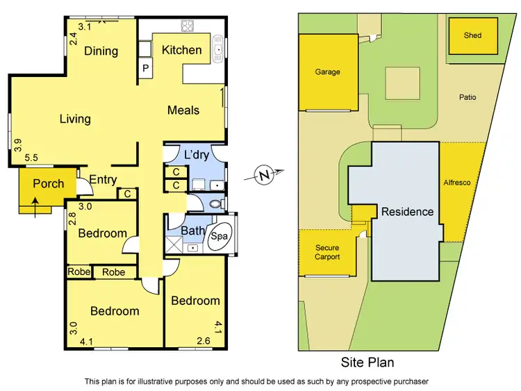 Floorplan of Homely house listing, 41 Kanowindra Crescent, Greensborough VIC 3088