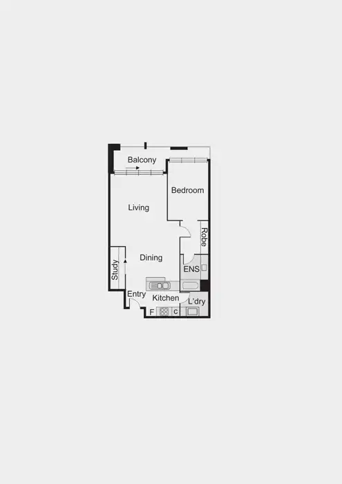 Floorplan of Homely apartment listing, 202/134 Rouse Street, Port Melbourne VIC 3207