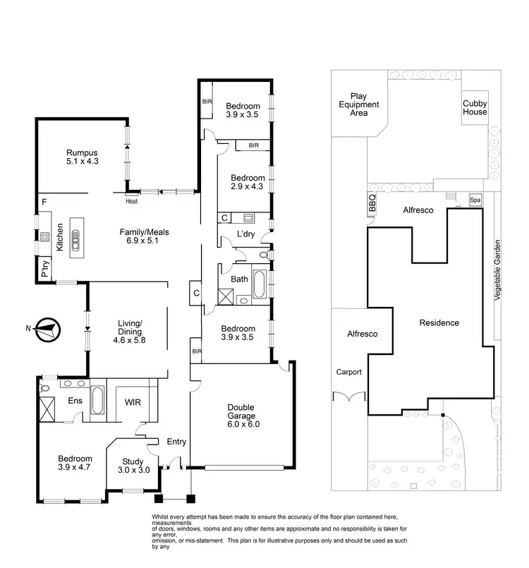 Floorplan of Homely house listing, 42 Downey Drive, Doreen VIC 3754