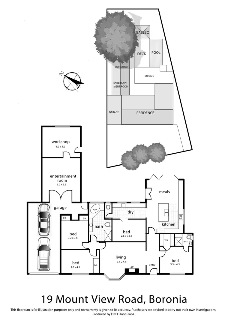 Floorplan of Homely house listing, 19 Mount View Road, Boronia VIC 3155