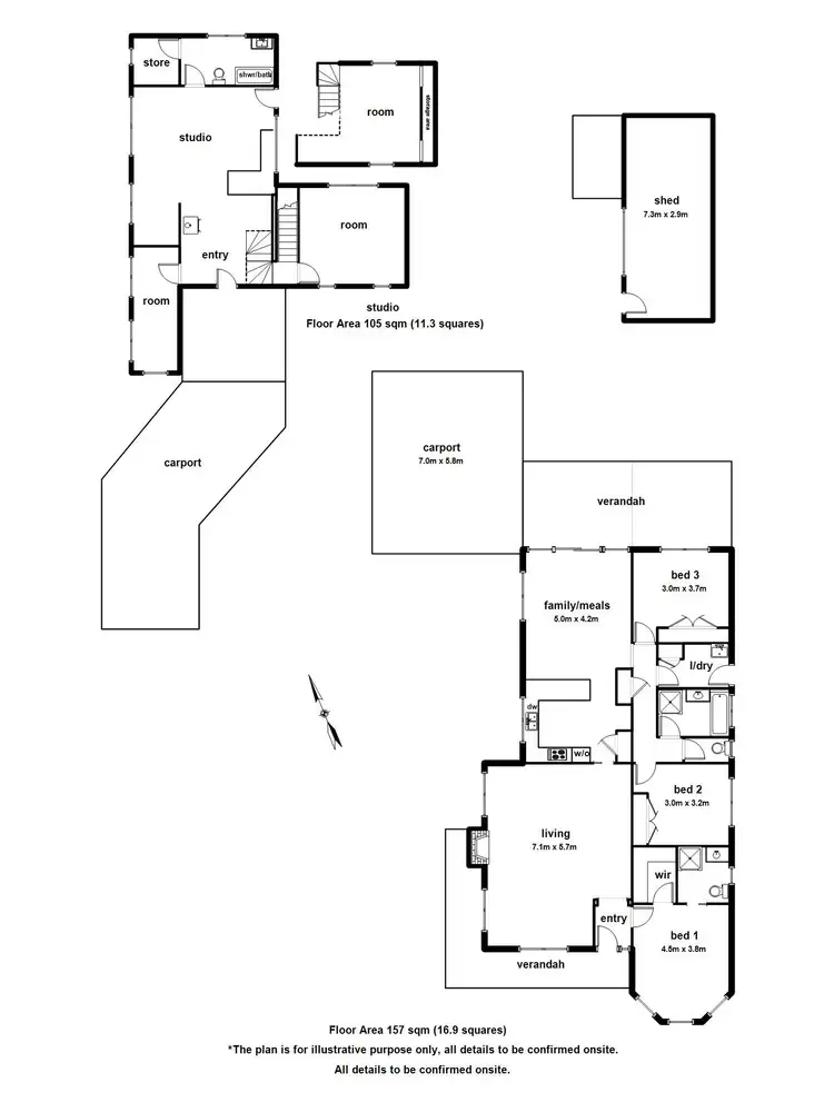 Floorplan of Homely house listing, 13 Seabreeze Avenue, Ferny Creek VIC 3786